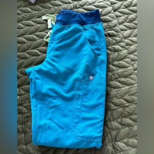 FIGs teal Yola Skinny Scrub Pants 2.0